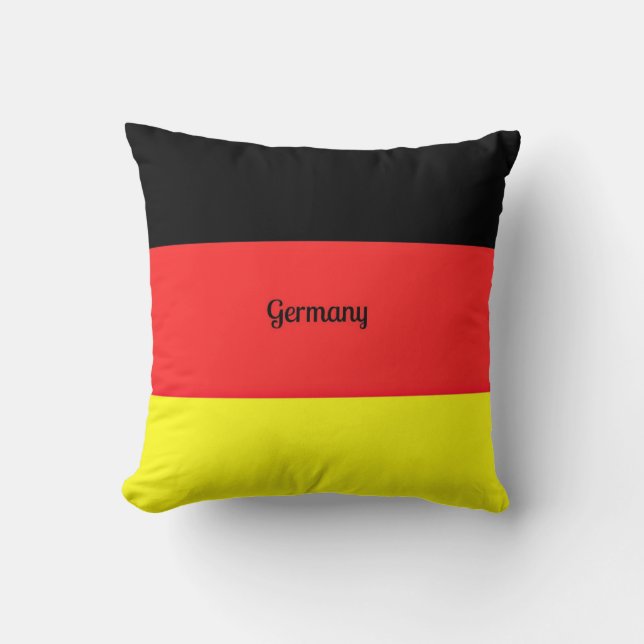 Flag of Germany Throw Pillow (Front)