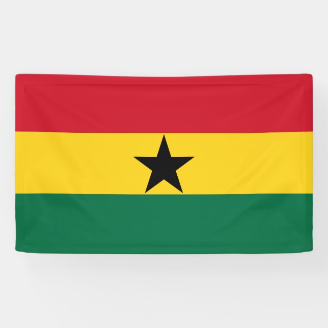 Flag of Ghana Banner (Horizontal)