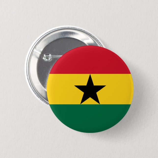 Flag of Ghana Button (Front & Back)