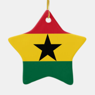 Flag of Ghana Ceramic Ornament