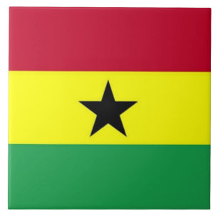 Flag of Ghana Ceramic Tile
