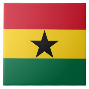 Flag of Ghana Ceramic Tile