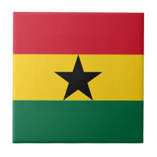 Flag of Ghana Ceramic Tile