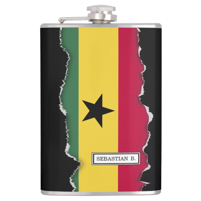 Flag of Ghana Flask (Front)