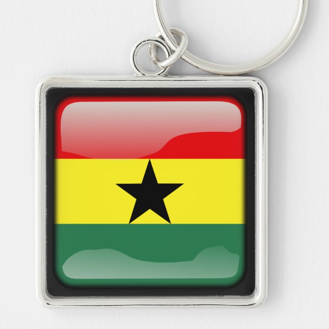 Flag_of_Ghana Keychain (Front)