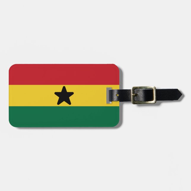Flag of Ghana Luggage Tag (Front Horizontal)