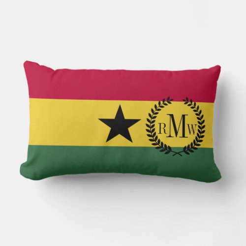 Flag of Ghana Lumbar Pillow