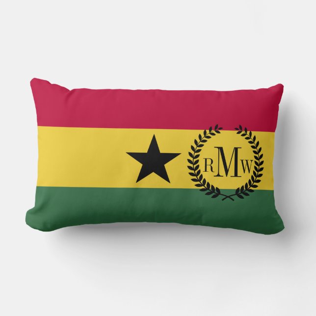 Flag of Ghana Lumbar Pillow (Front)