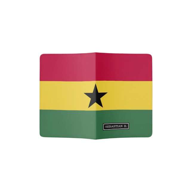 Flag of Ghana Passport Holder (Opened)