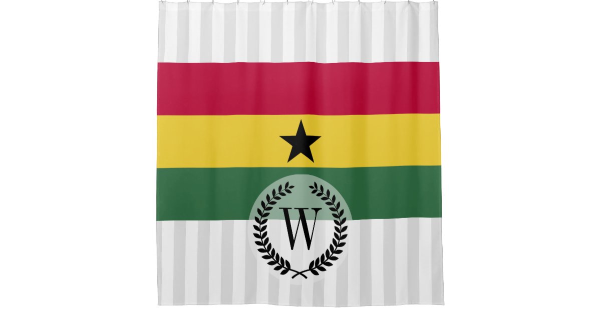 Flag of Ghana Shower Curtain Zazzle