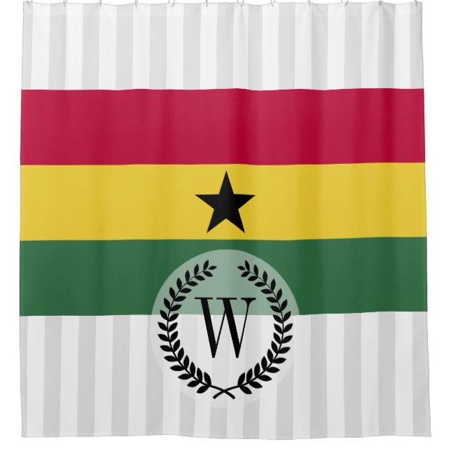 Flag of Ghana Shower Curtain (Front)