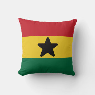 Flag of Ghana Throw Pillow