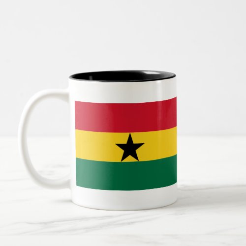 Flag of Ghana Two_Tone Coffee Mug