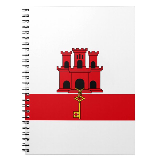 Flag of Gibraltar Notebook (Front)