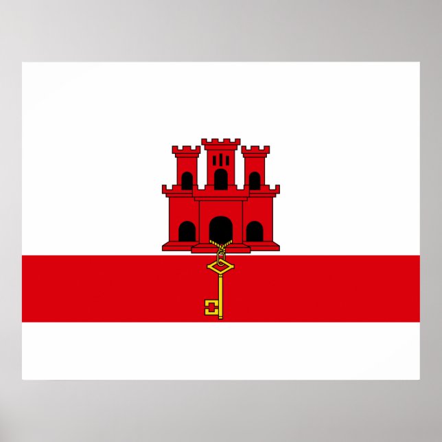 Flag of Gibraltar Poster (Front)