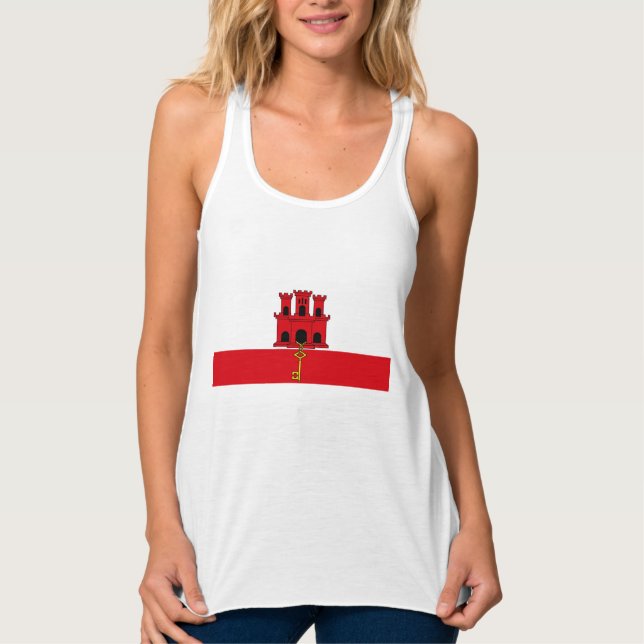 Flag of Gibraltar Tank Top (Front)
