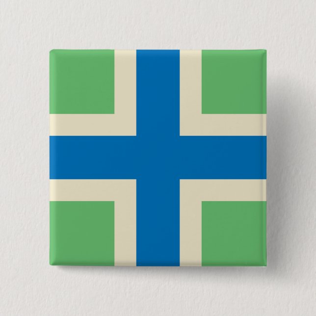 Flag of Gloucestershire (UK county) Button (Front)