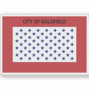 Flag of Goldfield, Colorado Sticker