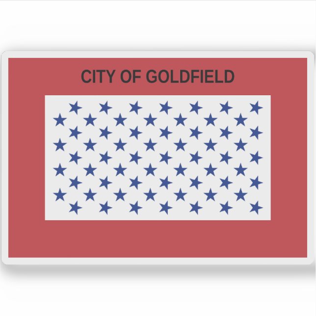 Flag of Goldfield, Colorado Sticker (Front)