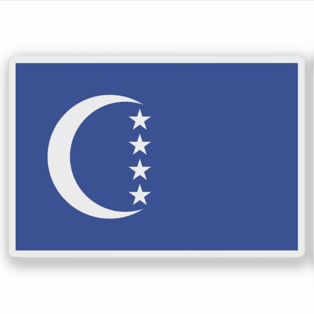 Flag of Grande Comore island, Comoros Sticker (Front)
