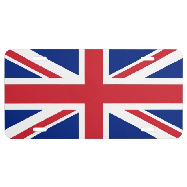 Flag of Great Britain License Plate (Front)