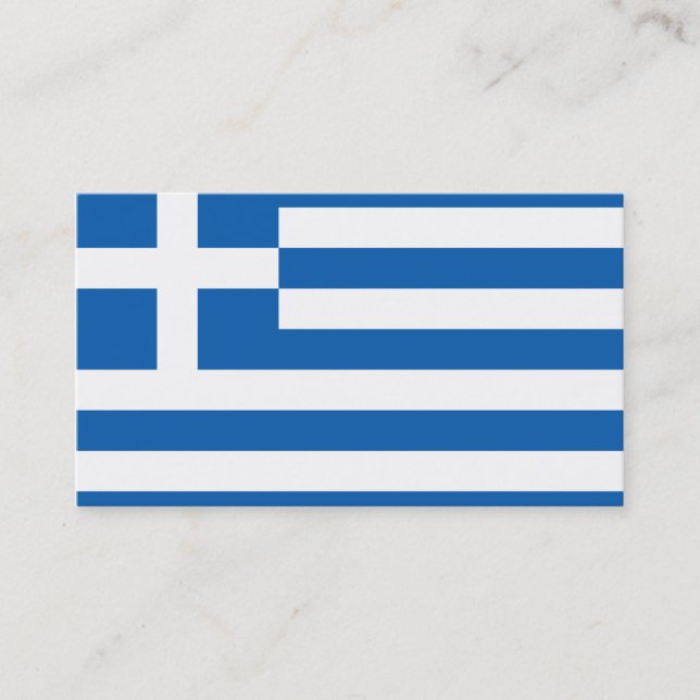 Flag of Greece Business Cards (Front)