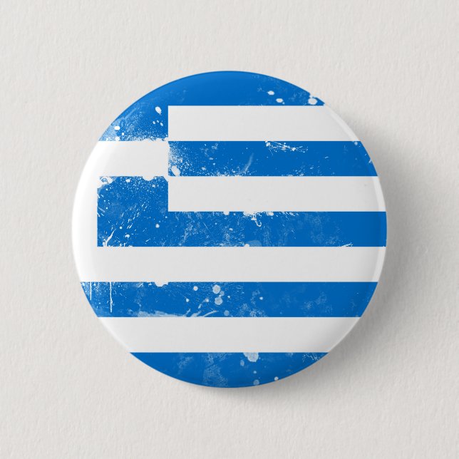 Flag of Greece Button (Front)