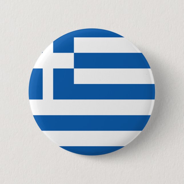 Flag of Greece Button (Front)