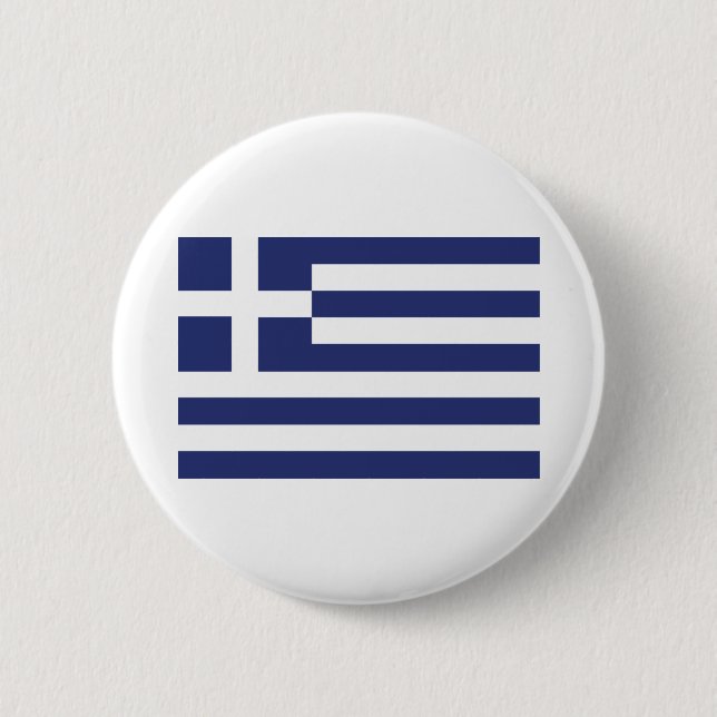 Flag of Greece Button (Front)