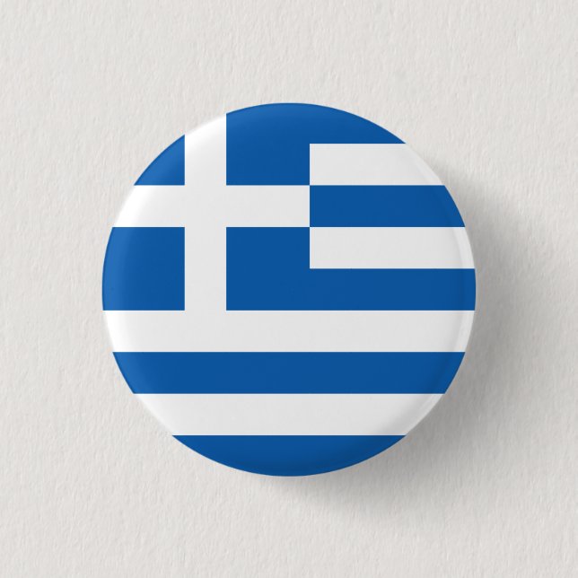 Flag of Greece Button (Front)