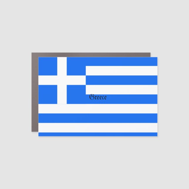 Flag of Greece Car Magnet (Front)