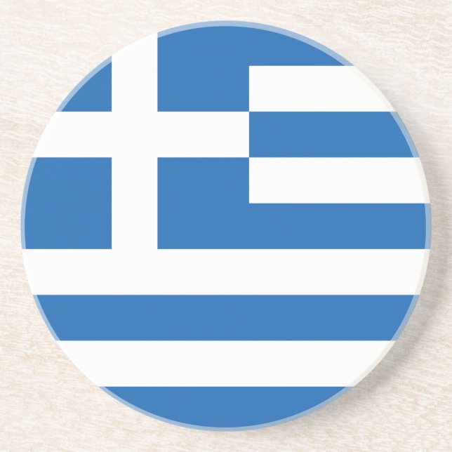 Flag of Greece Coaster (Front)