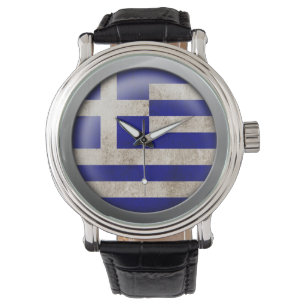 Flag of Greece Disc Watch