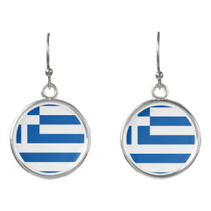 Flag of Greece Earrings