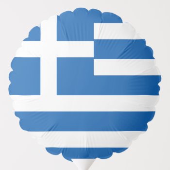 Flag Of Greece Greek Flag Balloon by FlagGallery at Zazzle