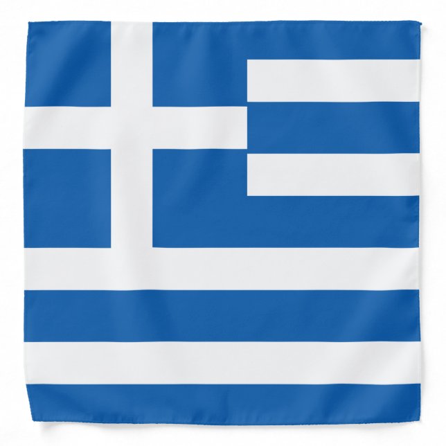 Flag of Greece Greek Flag Bandana (Front)