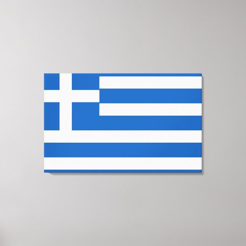 Flag of Greece Greek Flag Canvas Print