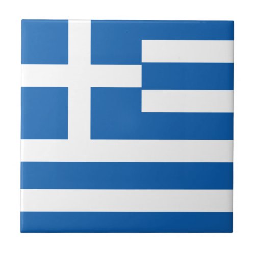 Flag of Greece Greek Flag Ceramic Tile