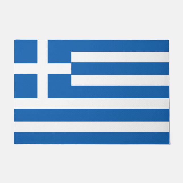 Flag of Greece Greek Flag Doormat (Front)