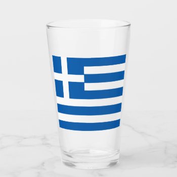 Flag Of Greece Greek Flag Glass by FlagGallery at Zazzle