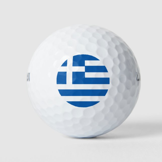 Flag of Greece Greek Flag Golf Balls (Front)