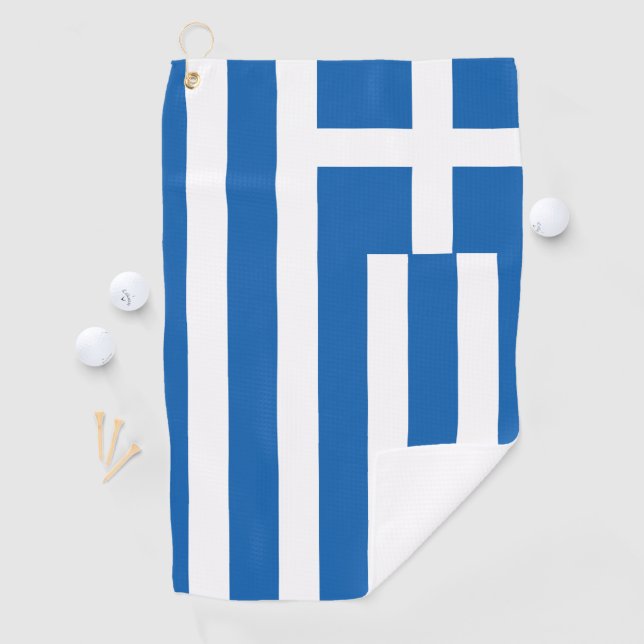 Flag of Greece Greek Flag Golf Towel (InSitu)