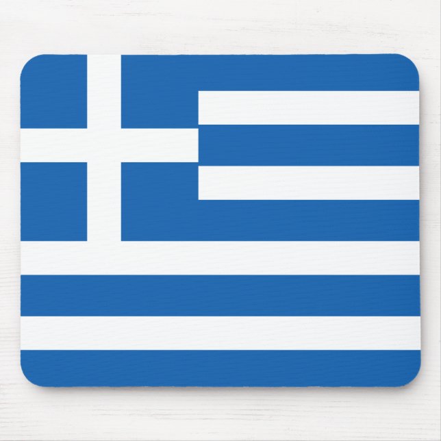 Flag of Greece Greek Flag Mouse Pad (Front)