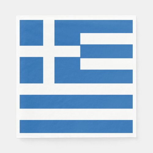 Flag of Greece Greek Flag Napkins