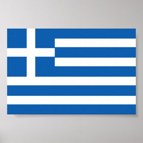 Flag of Greece Greek Flag Poster