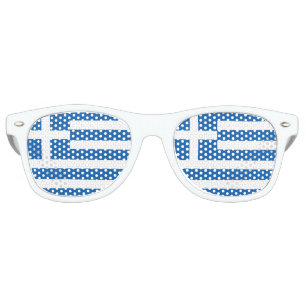 Flag of Greece Greek Flag Retro Sunglasses