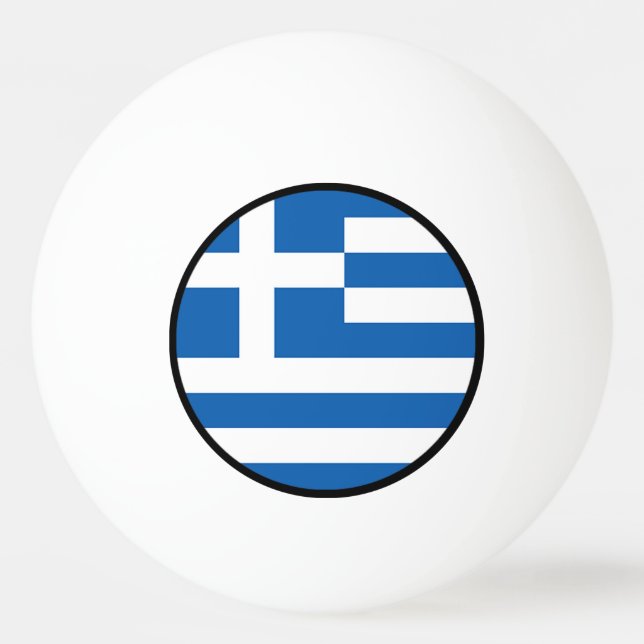 Flag of Greece, Greek Ping-Pong Ball (Back)