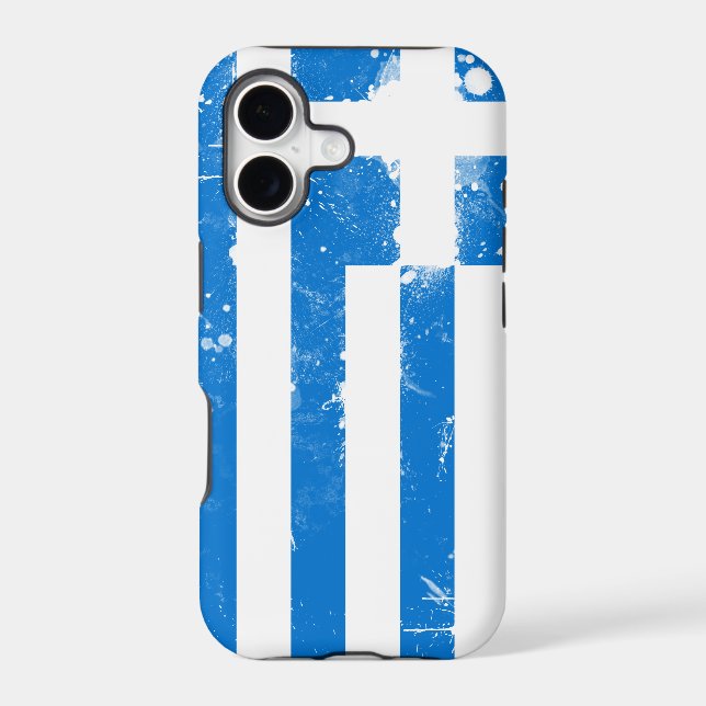 Flag of Greece Iphone Case (Back)