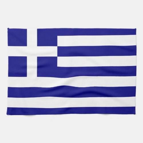 Flag of Greece Kitchen Towel