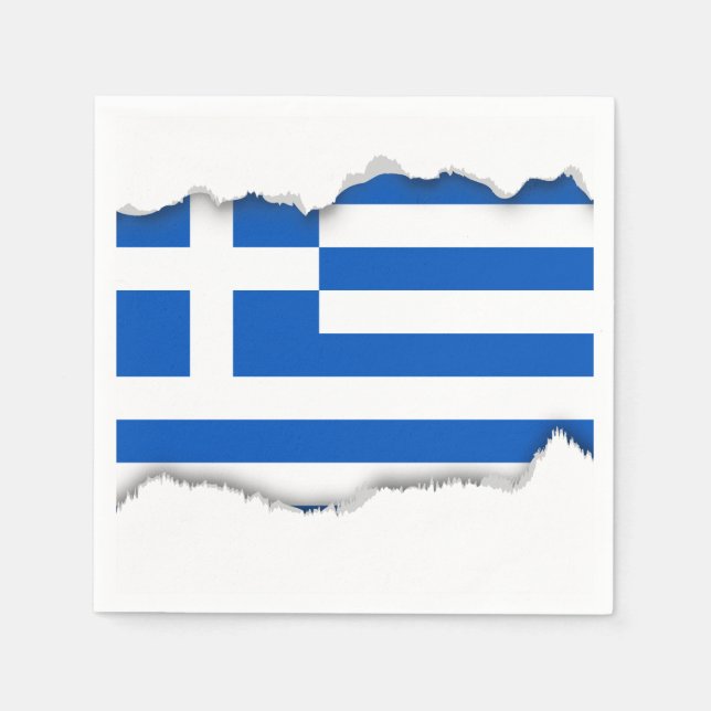 Flag of Greece Napkins (Front)